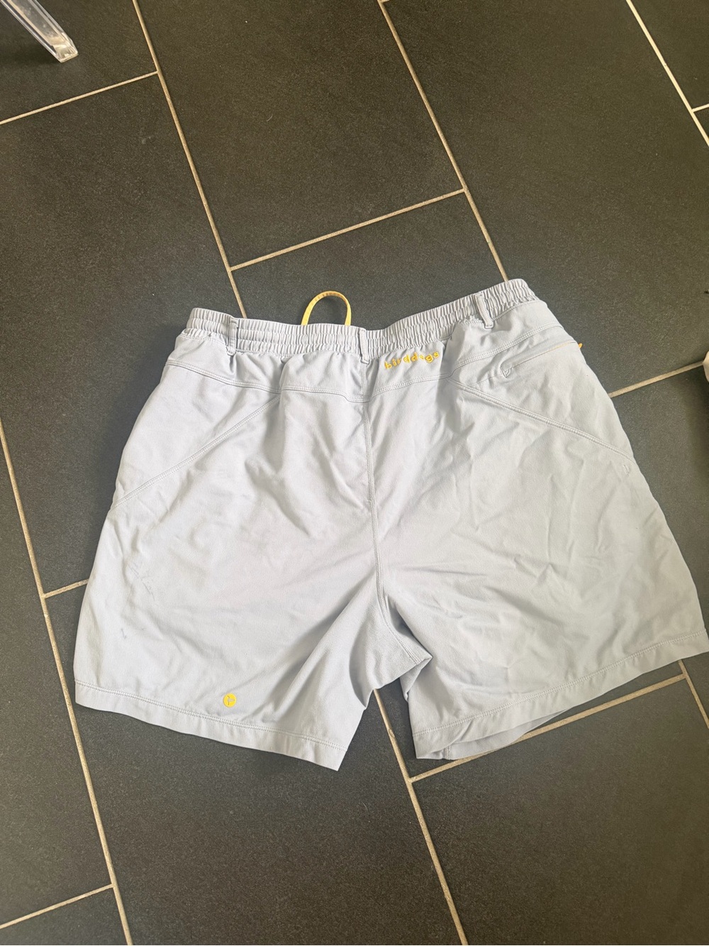 Birddogs Men’s XXL Long Light Blue Salmon Lined Performance Shorts 6.5”